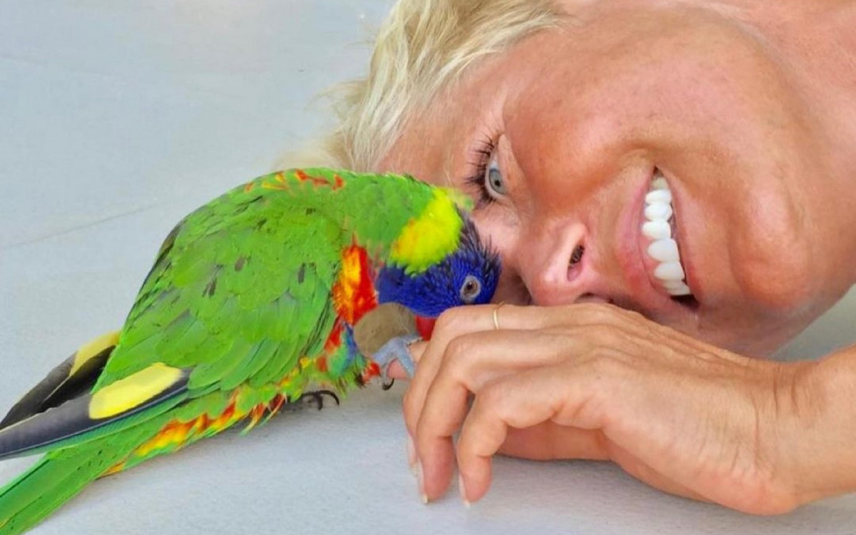 Xuxa e seu papagaio, Luidy - Reprodução/Instagram