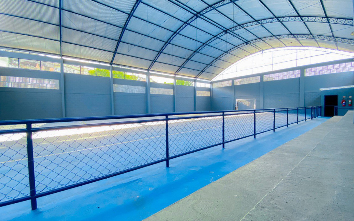 S&atilde;o Jo&atilde;o de Meriti entregou &agrave; popula&ccedil;&atilde;o a Quadra Poliesportiva Municipal Humberto Tozzi, em Coelho da Rocha