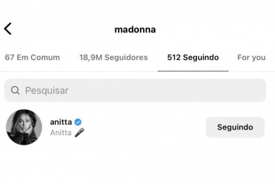 Madonna começa a seguir Anitta no Instagram e a internet espera outro feat 