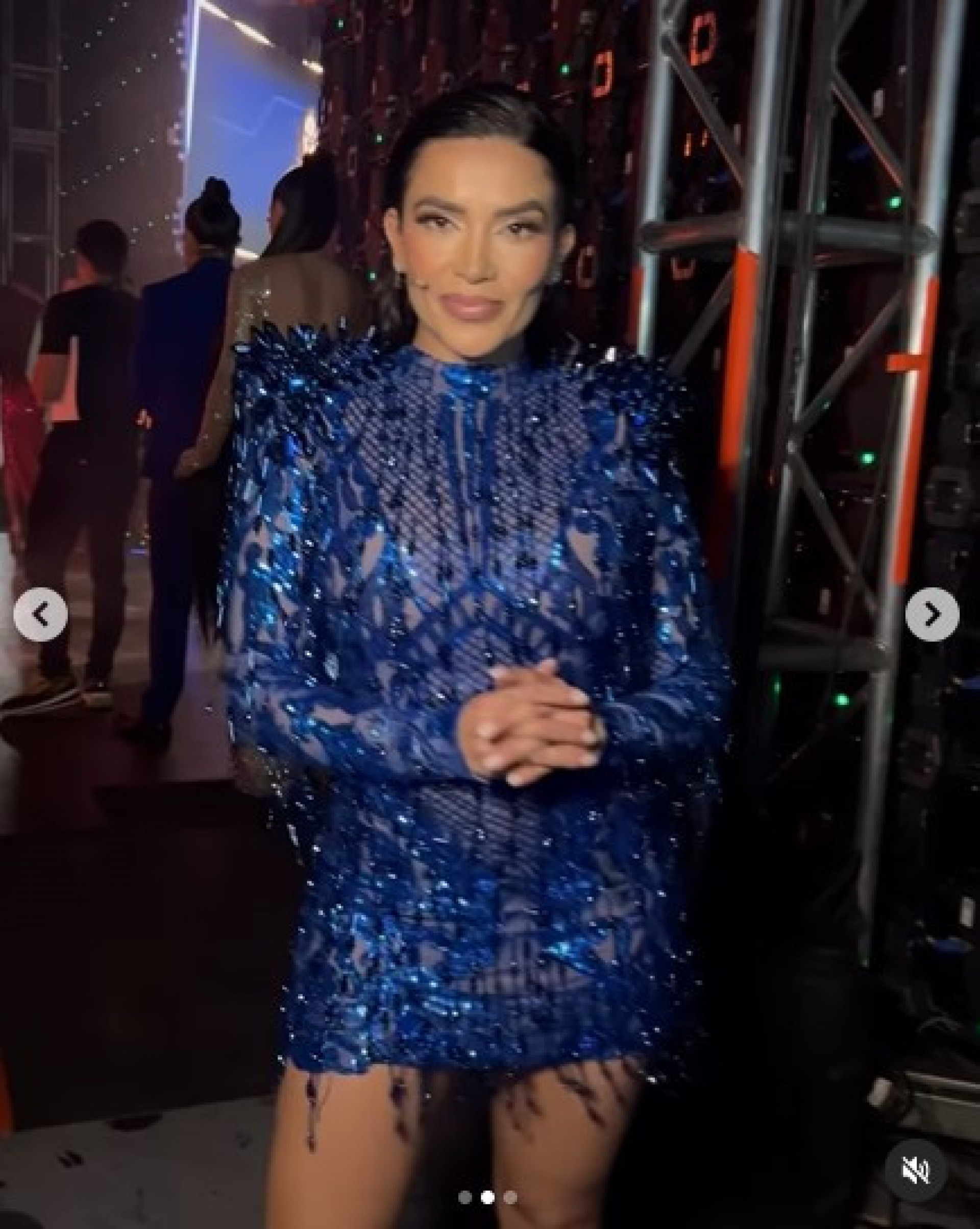 Dania Mendez nos bastidores da final do 'La Casa de Los Famosos' - Reprodução/Instagram