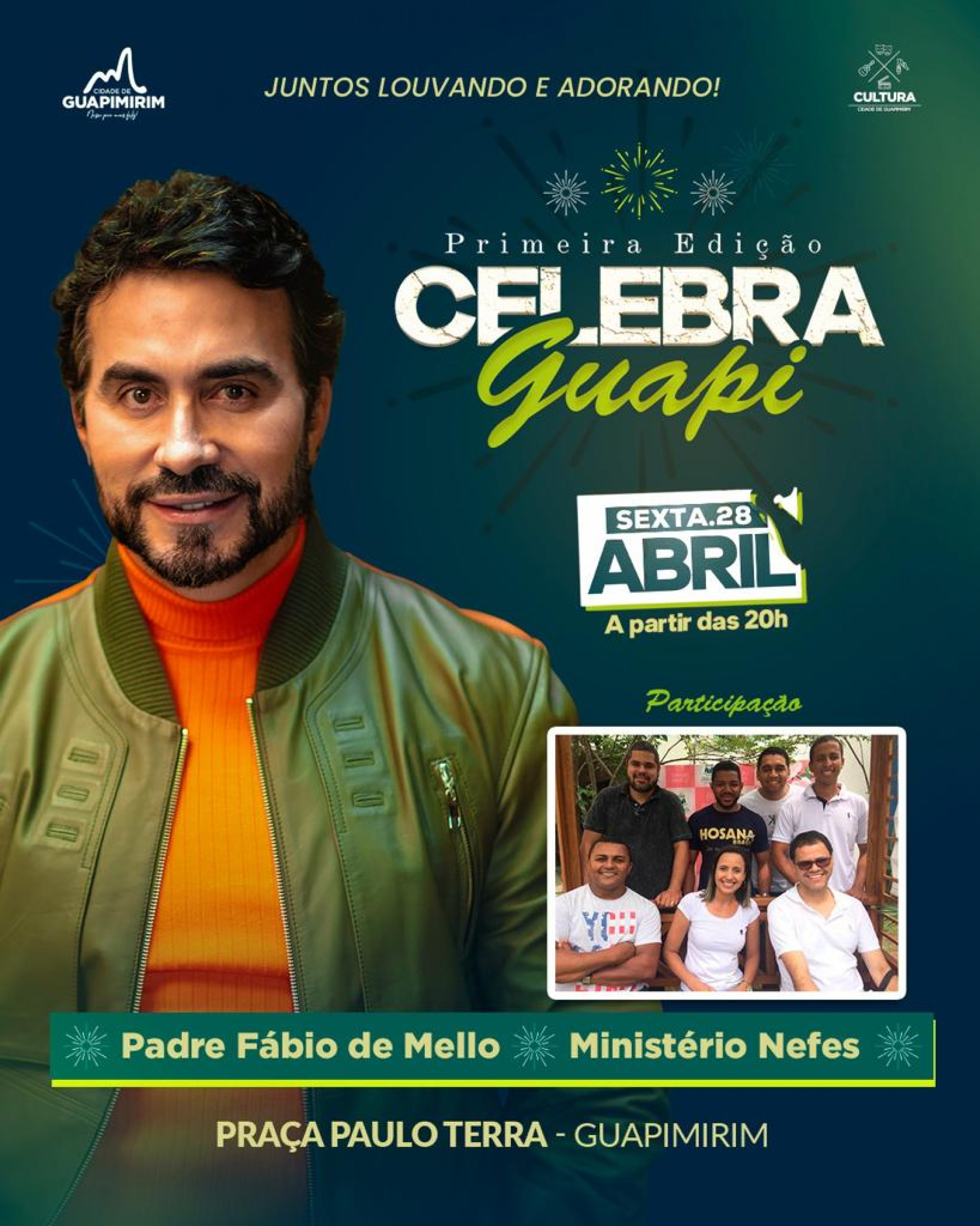 O Padre F&aacute;bio de Mello ser&aacute; uma das atra&ccedil;&otilde;es do Celebra Guapi