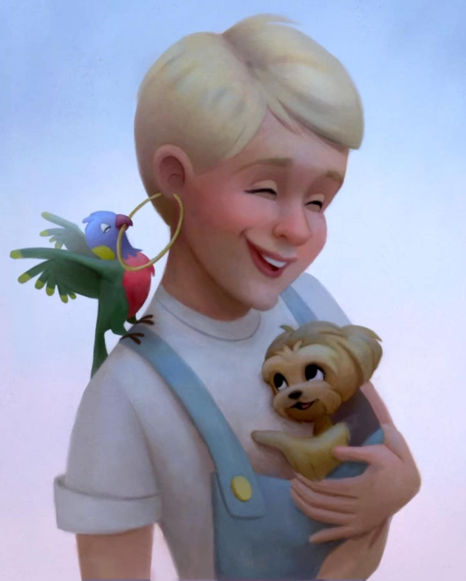 Ilustração de Xuxa e seus pets feita por Guilherme Francini - Reprodução/Instagram