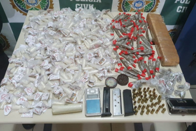Polícia apreende grande carga de drogas e munições em Iguaba após troca de tiros com criminosos