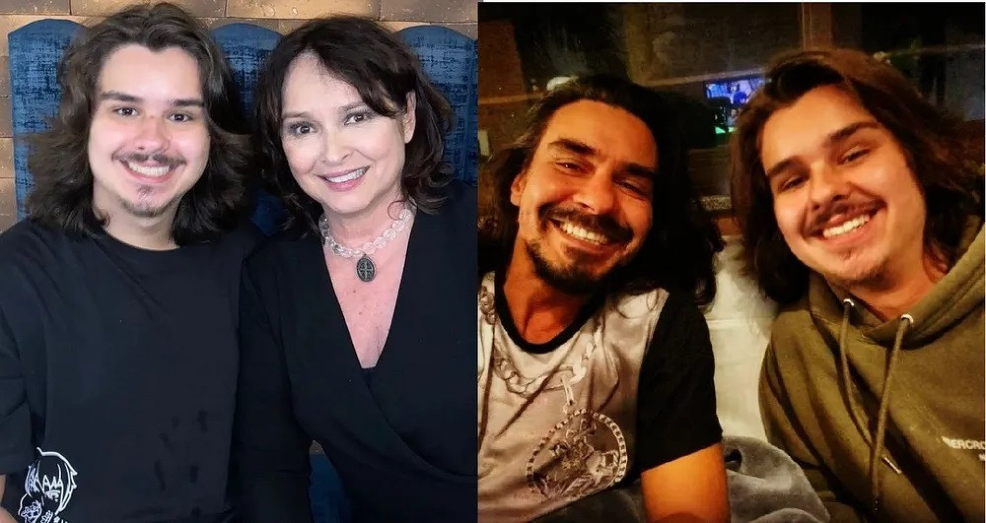 Miriam Rios e André Gonçalves com o filho, Pedro Arthur - Reprodução Internet