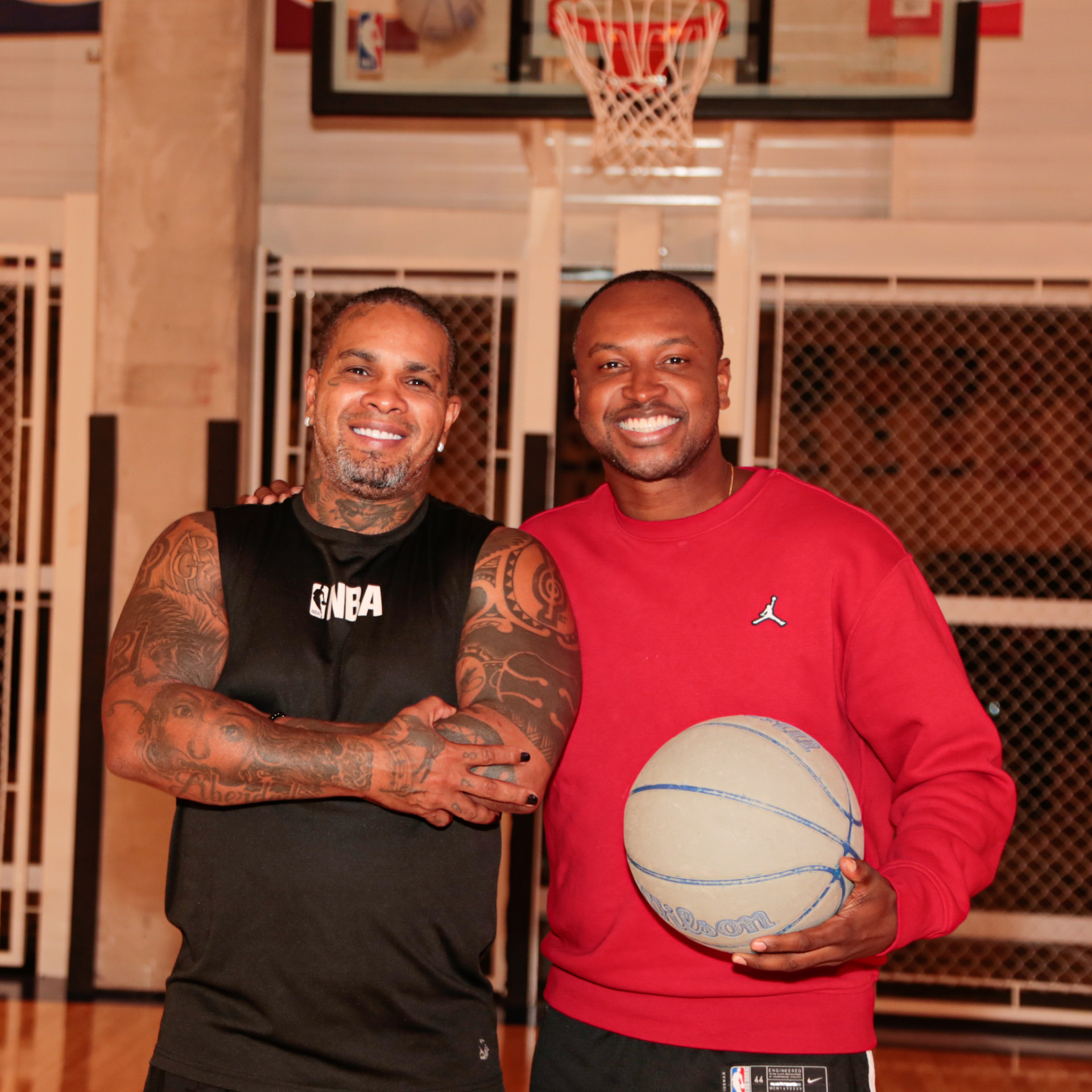 Rodriguinho e Thiaguinho se reúnem para jogo de basquete - Van Campos / Ag. News