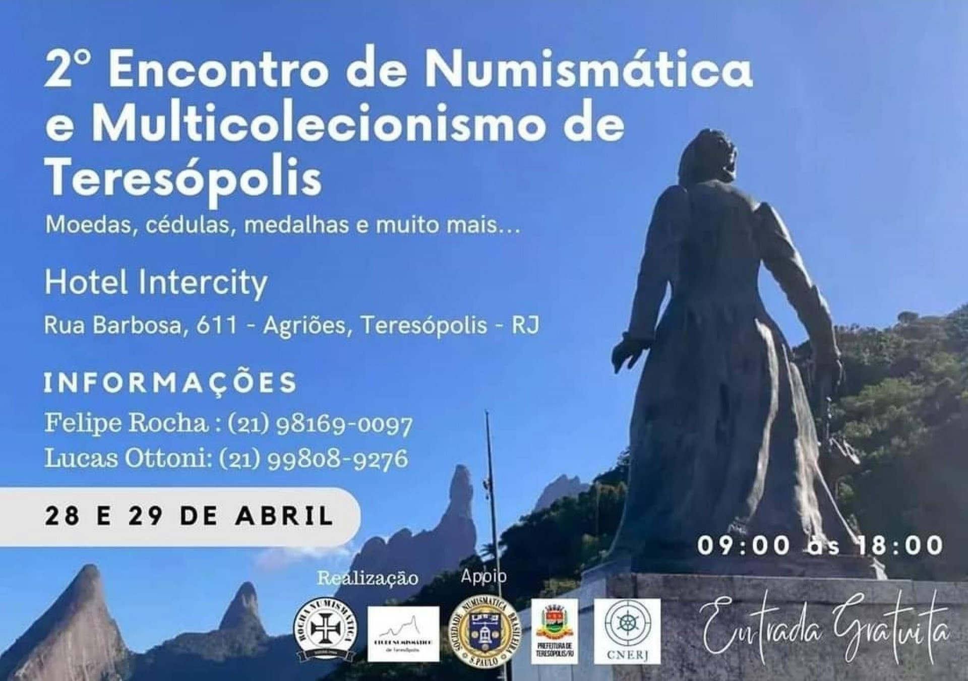 Encontro de  Numismática acontece em Teresópolis neste final de semana - Divulgação