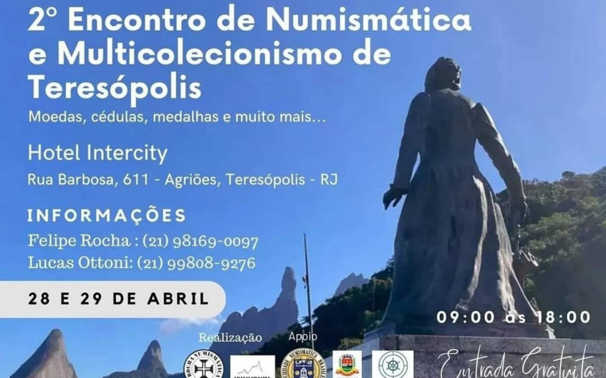 Encontro de  Numism&aacute;tica acontece em Teres&oacute;polis neste final de semana