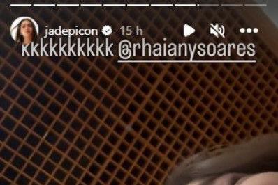 Jade picon brinca com produtora de 'Travessia' e finge choro