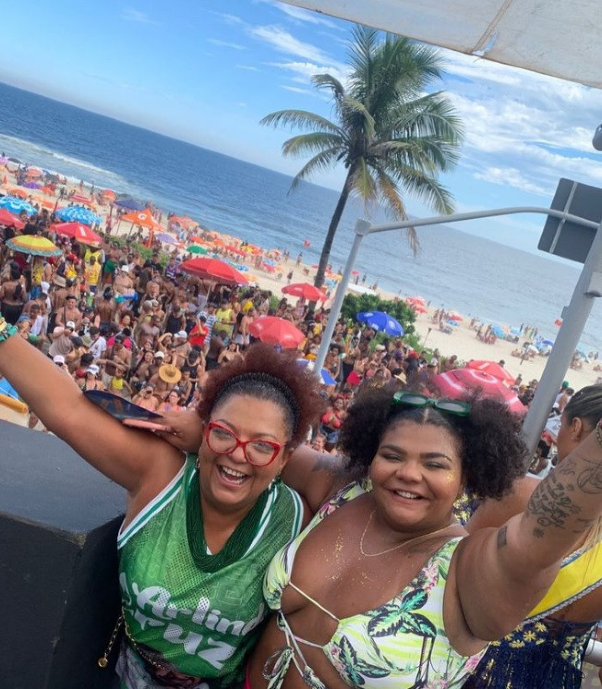 Babi e Flora Cruz no Carnaval de Rua do Rio - Reprodução/Redes Sociais