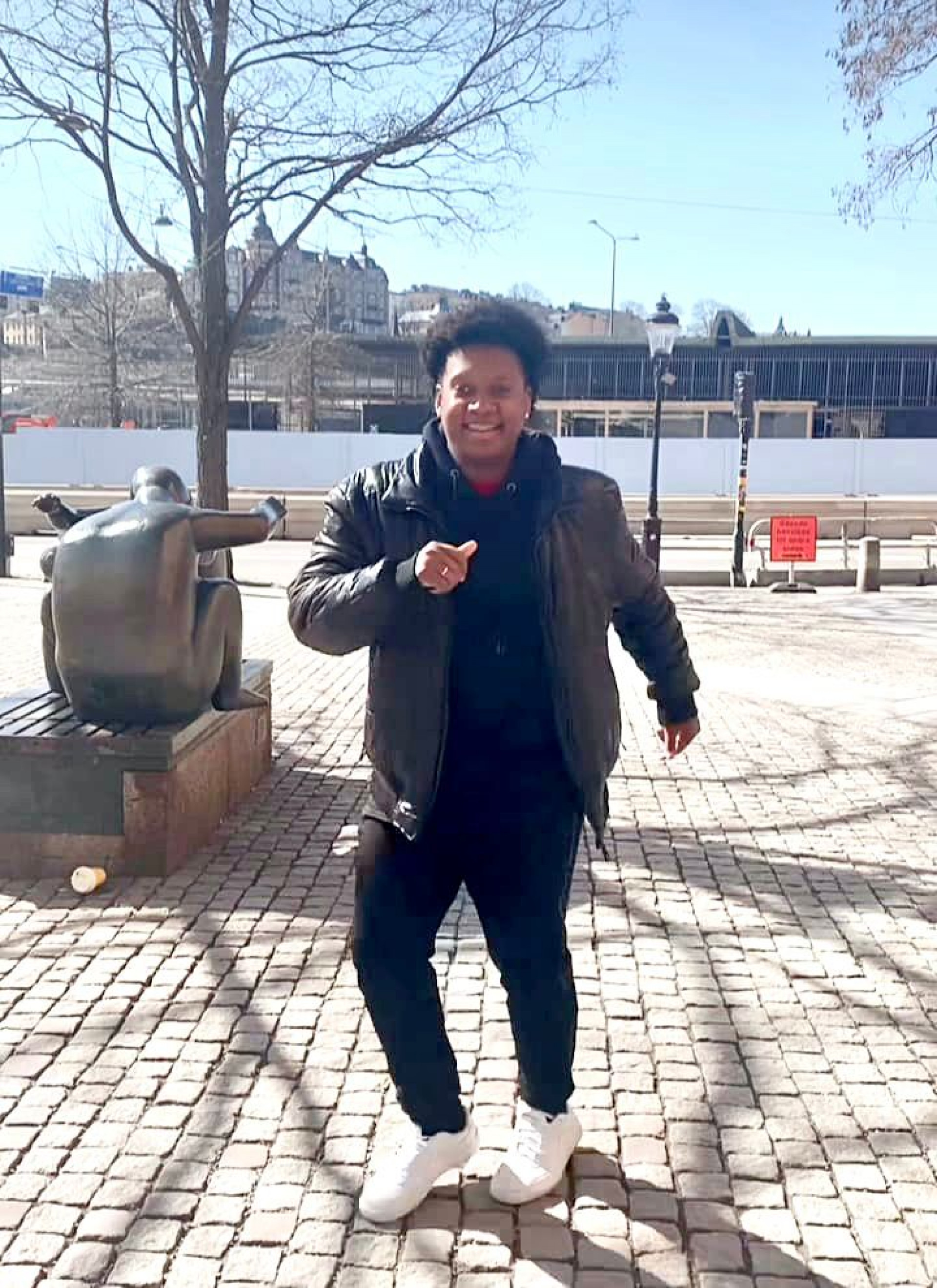 O passista Netinho Campos em Estocolmo na Su&eacute;cia