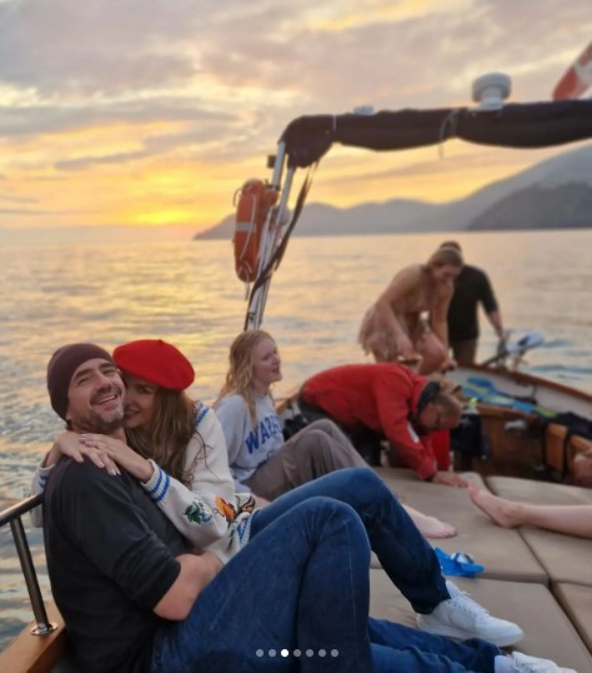 Rafa Brites e Felipe Andreoli curtem passeio de barco na Itália - Reprodução/Instagram