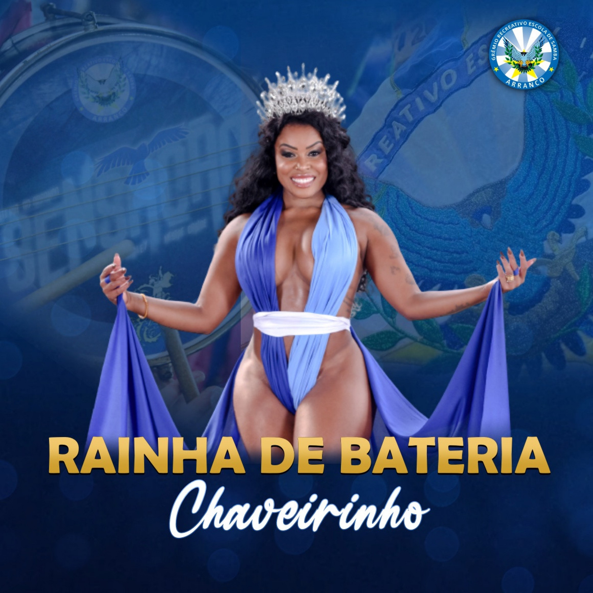 Chaveirinho é a nova rainha de Bateria do Arranco de Engenho de Dentro - Diego Mendes