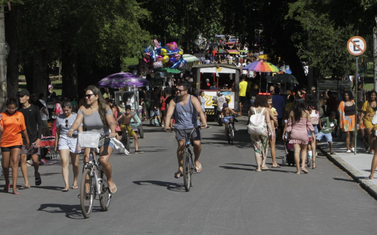 Cariocas aproveitaram o feriado do Dia do Trabalhador na Quinta da Boa Vista