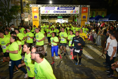 Corrida do Trabalhador mobiliza mais de mil pessoas no Centro Histórico