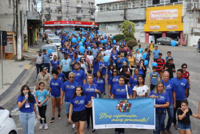 Caminhada Azul é sucesso em São Pedro da Aldeia