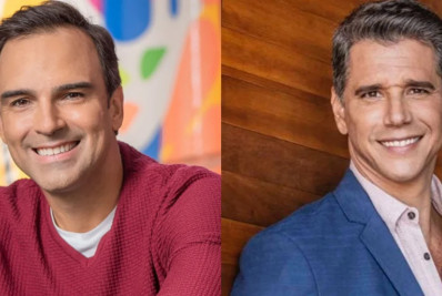 Tadeu Schmidt e Márcio Garcia disputam as tardes de domingo