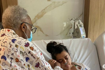 Em tratamento contra o câncer, Preta Gil recebe o carinho do pai 