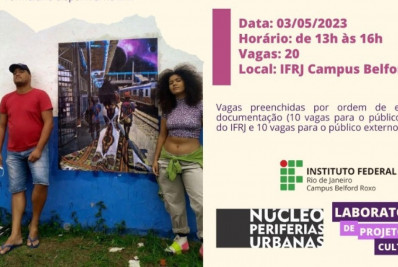 Campus Belford Roxo do IFRJ promove oficina gratuita de lambe-lambes