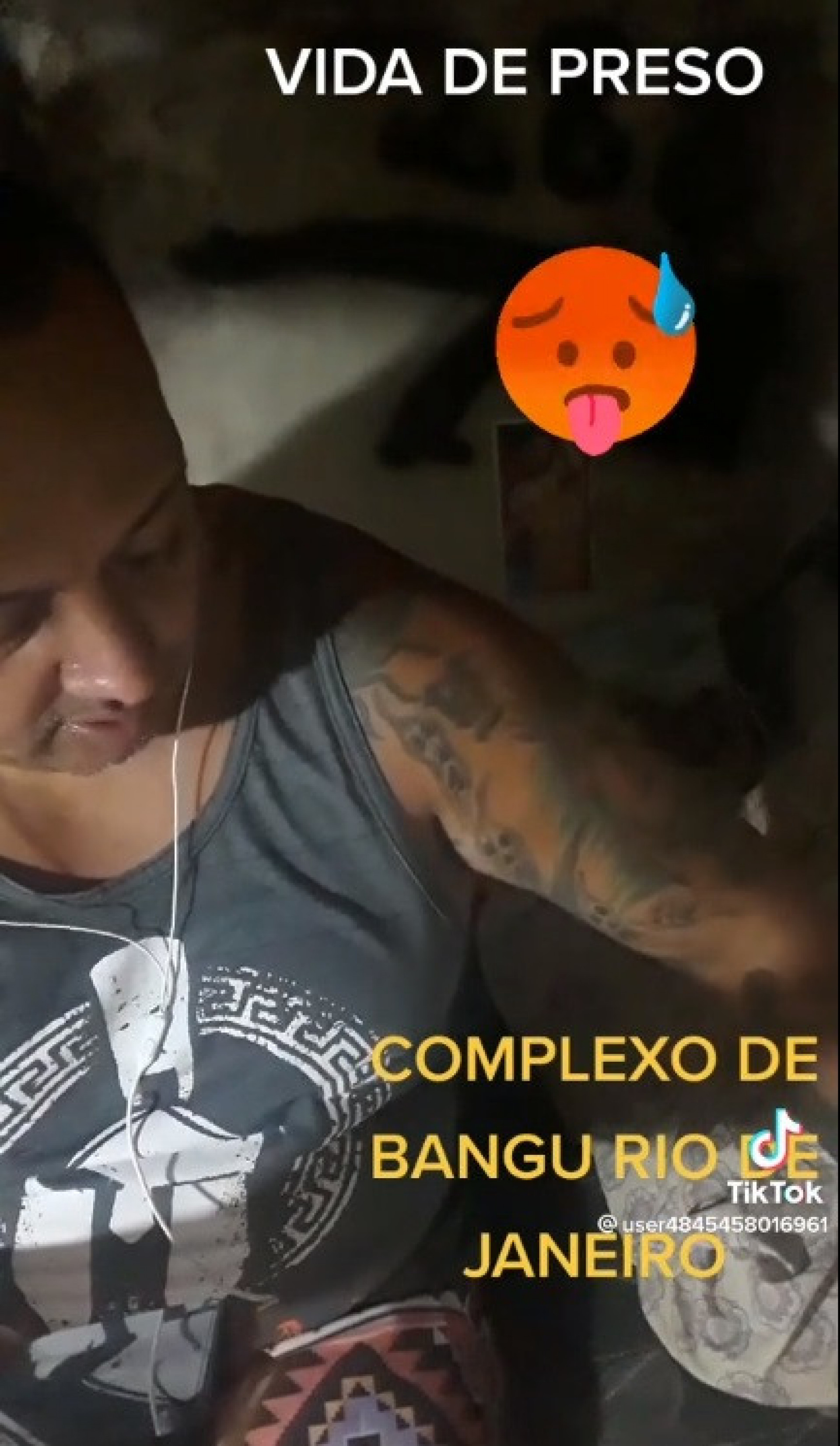 Rômulo Felipe Freire, de 47 anos, gravava vídeos na internet fingindo estar em uma cela, no Complexo de Bangu, Zona Oeste do Rio - Divulgação/PCERJ