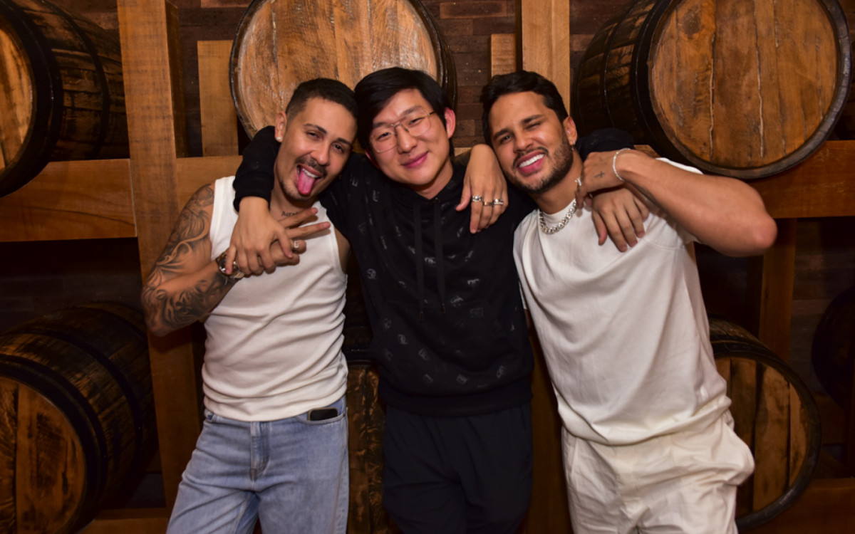 Carlinhos Maia, Pyong Lee e Lucas Guimarães