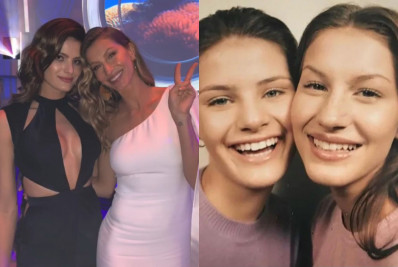 Isabeli Fontana resgata clique antigo com Gisele Bündchen: 'Nenéns'