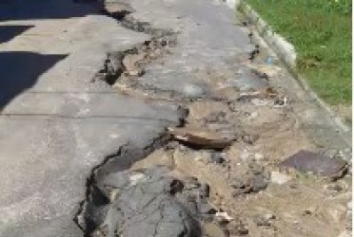  Moradores denunciam qualidade de pavimentação em rua do bairro Jardim Primavera, em São Pedro da Aldeia