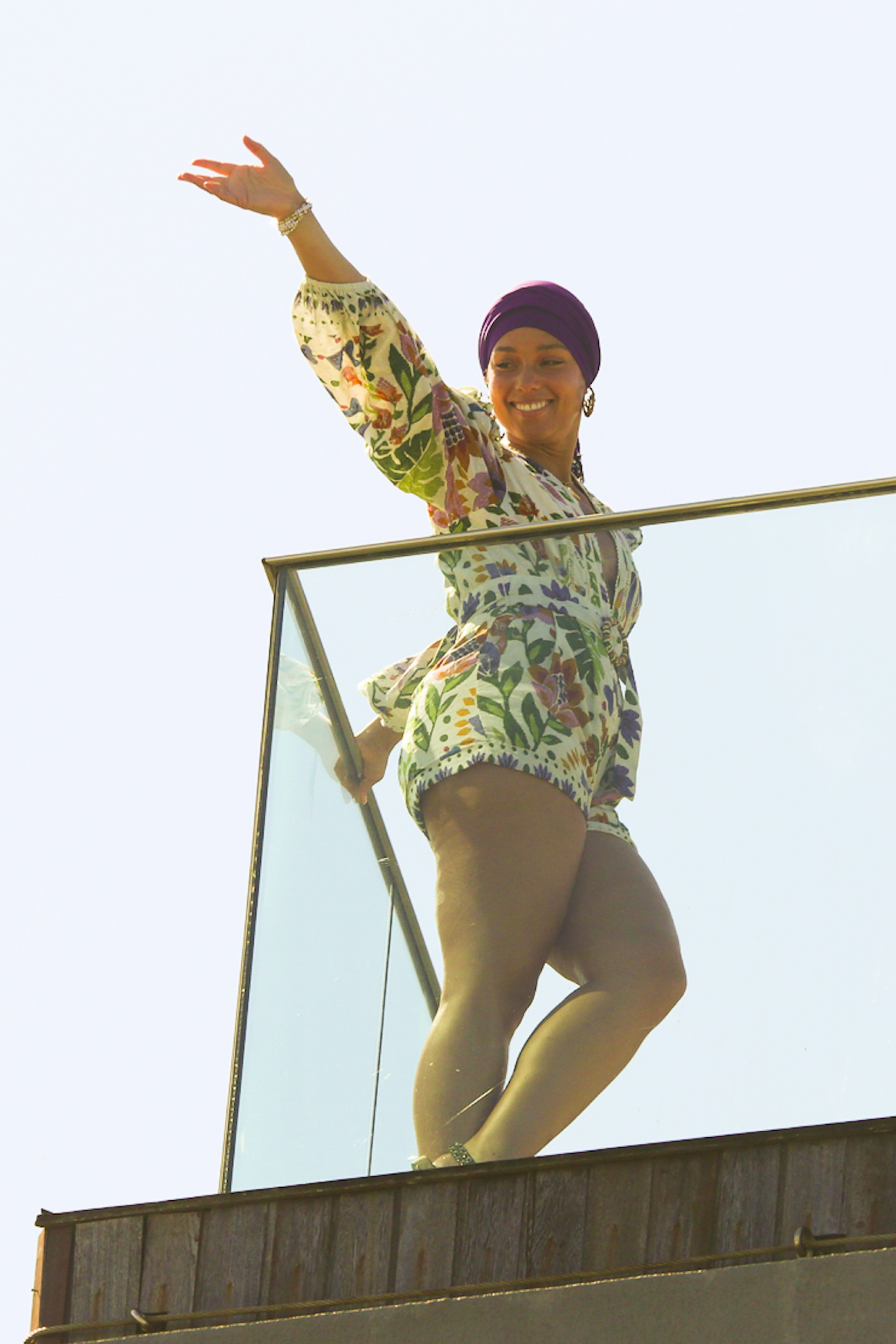 Alicia Keys surgiu na cobertura de hotel no Rio  - Foto: Dilson Silva/AgNews