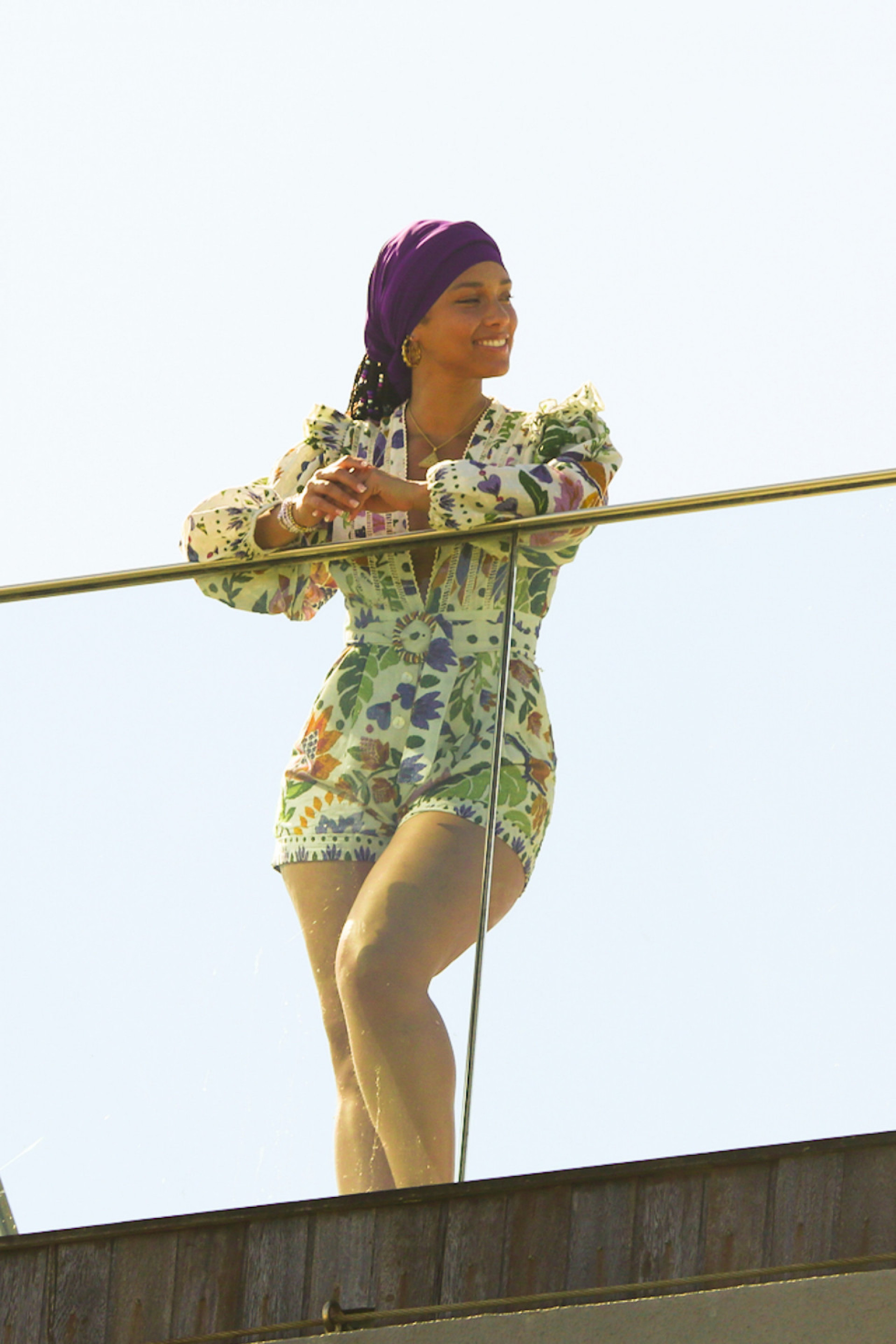 Alicia Keys surgiu na cobertura de hotel no Rio  - Foto: Dilson Silva/AgNews