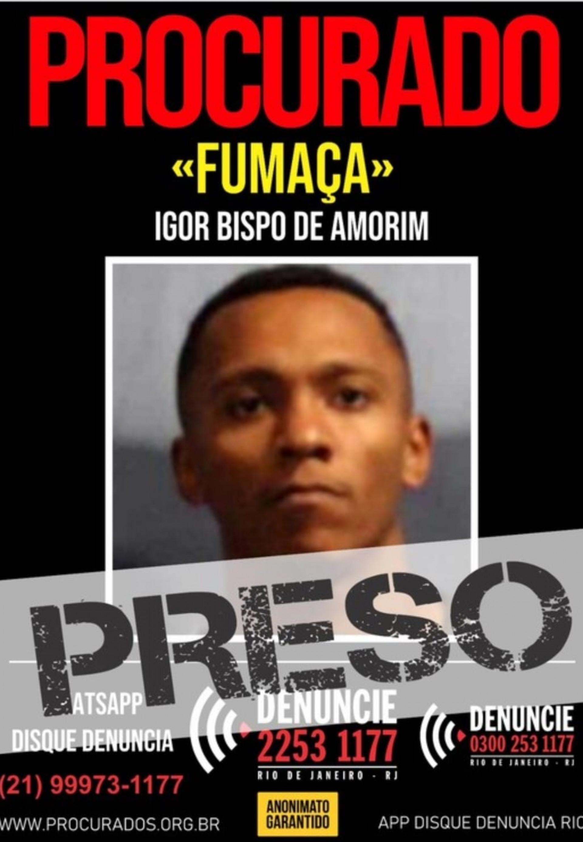 Quarto suspeito preso pelo assassinato do PM em Paraty - Divulgação/Disque Denúncia