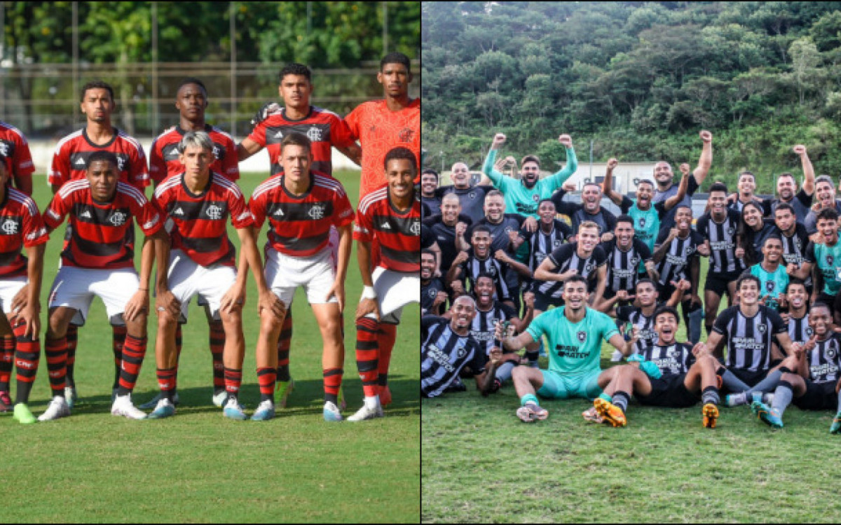 Flamengo enfrentará o Athletico-PR nas quartas do Brasileirão sub-20, enquanto o Botafogo pegará o Palmeiras