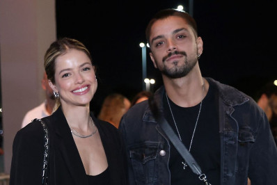 Agatha Moreira e Rodrigo Simas participam do 'Domingão com Huck'