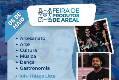 Vem aí mais uma edição da Feira de Produtos de Areal
