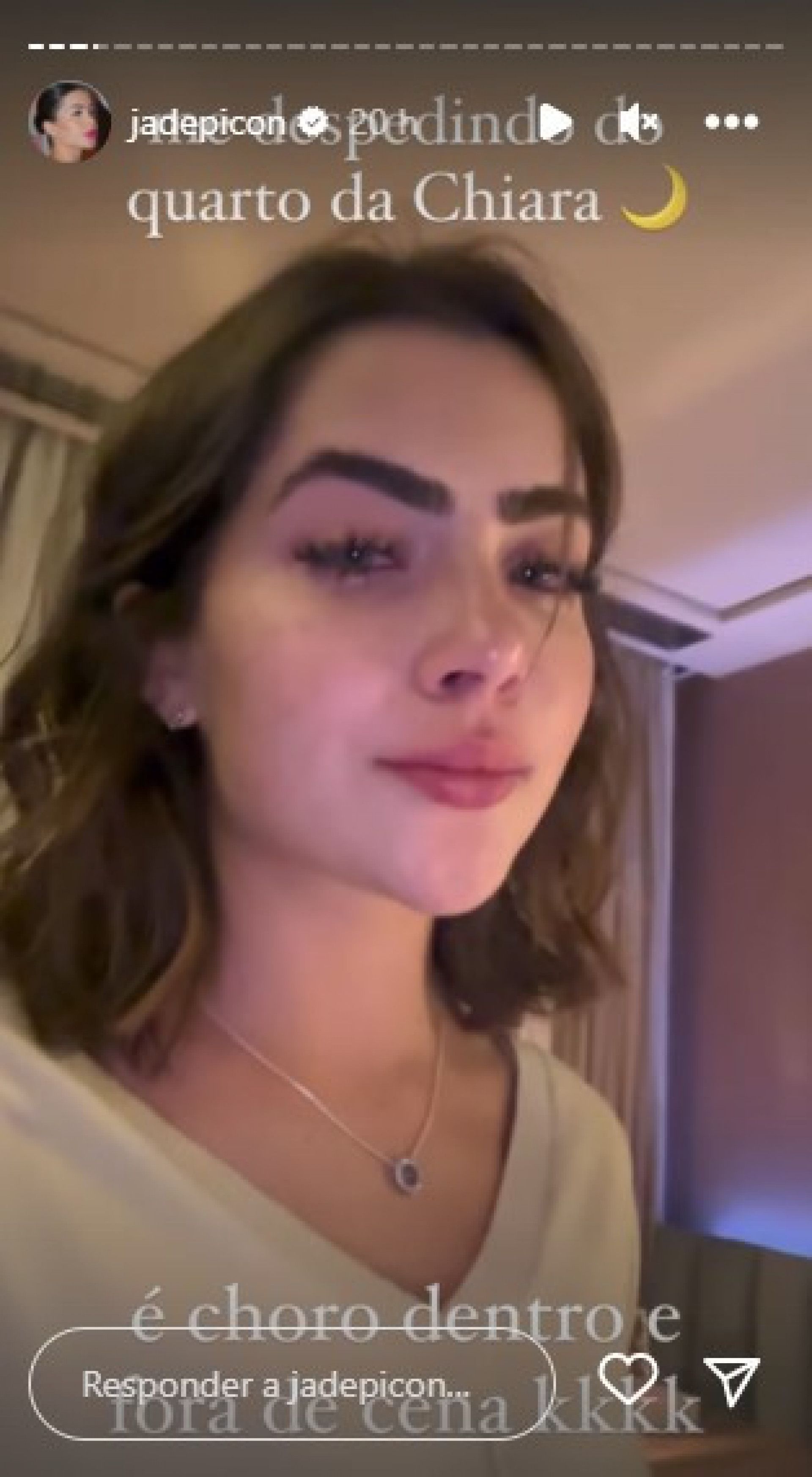 Jade Picon em bastidores da reta final de 