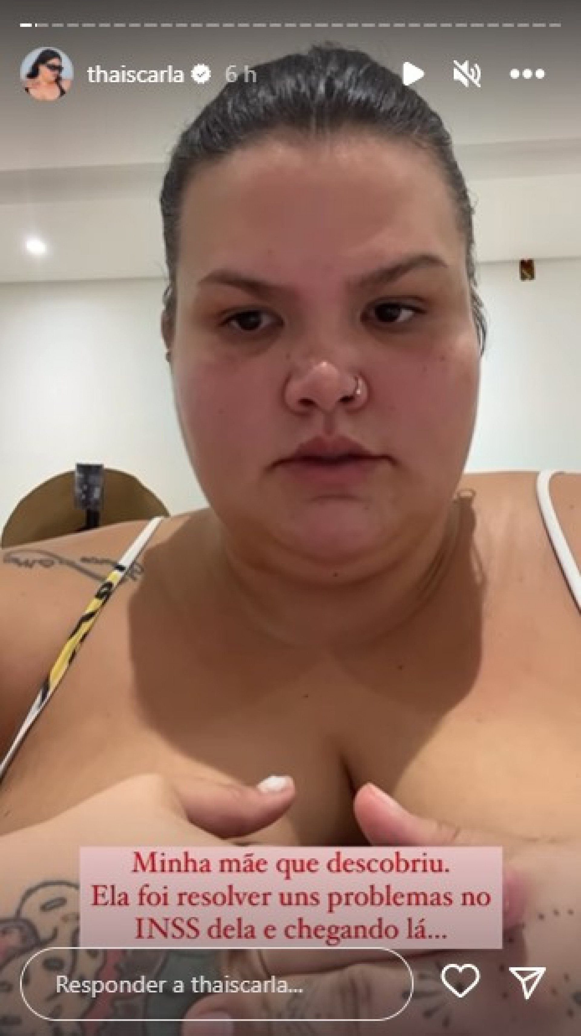 Thais Carla desabafou com seguidores nas redes sociais - Reprodução/Instagram