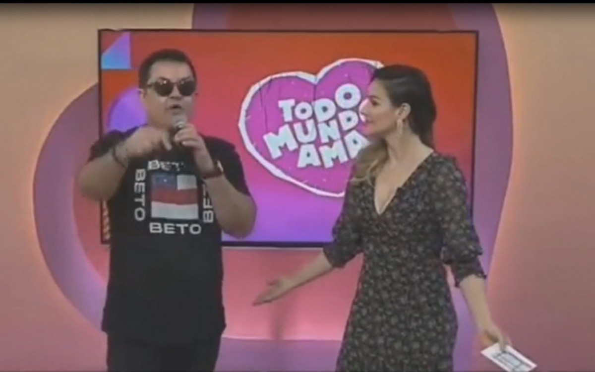 Beto Barbosa solta o verbo durante programa ao vivo