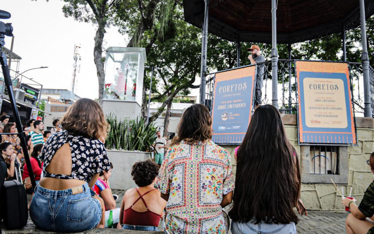 Primeira aula do projeto, em Quintino, no dia 16 de abril