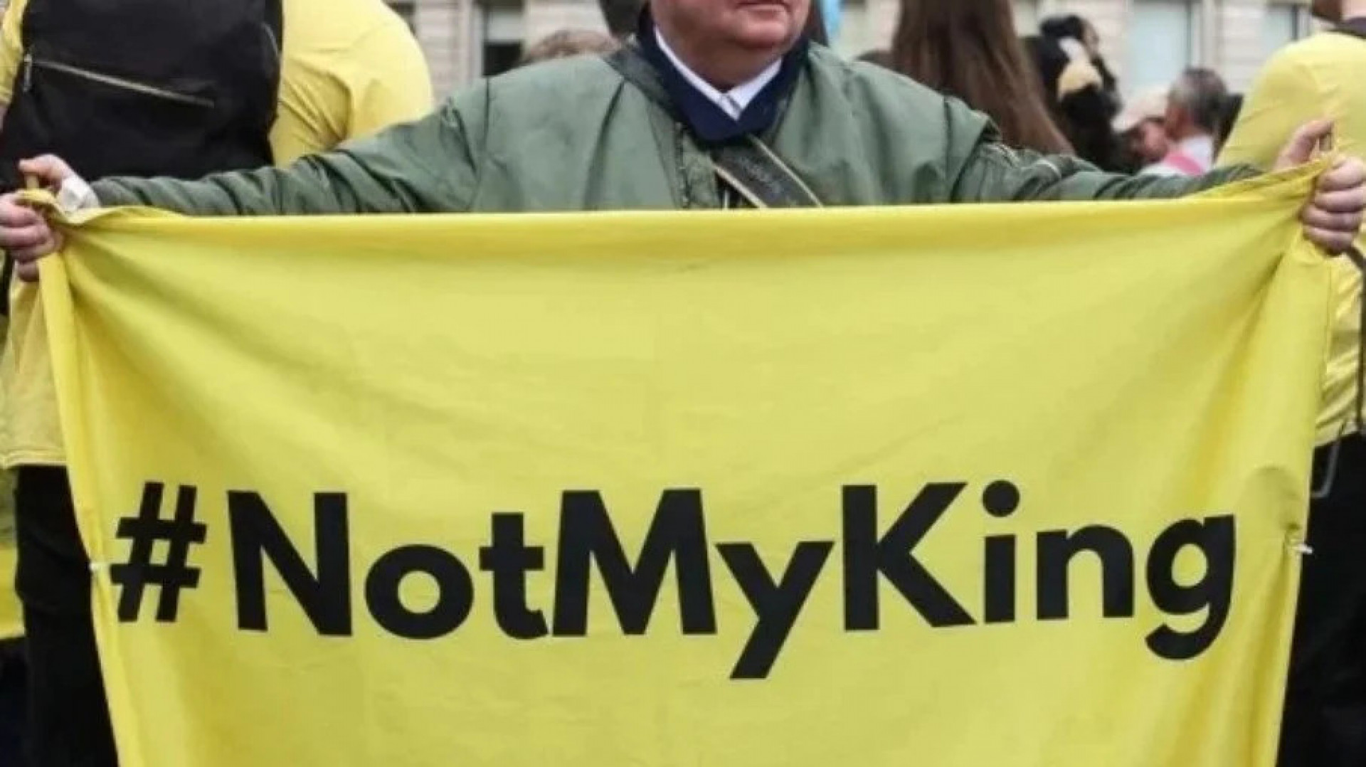 Manifestantes protestaram contra a monarquia e em defesa de causas ambientais - Twitter/Reprodução