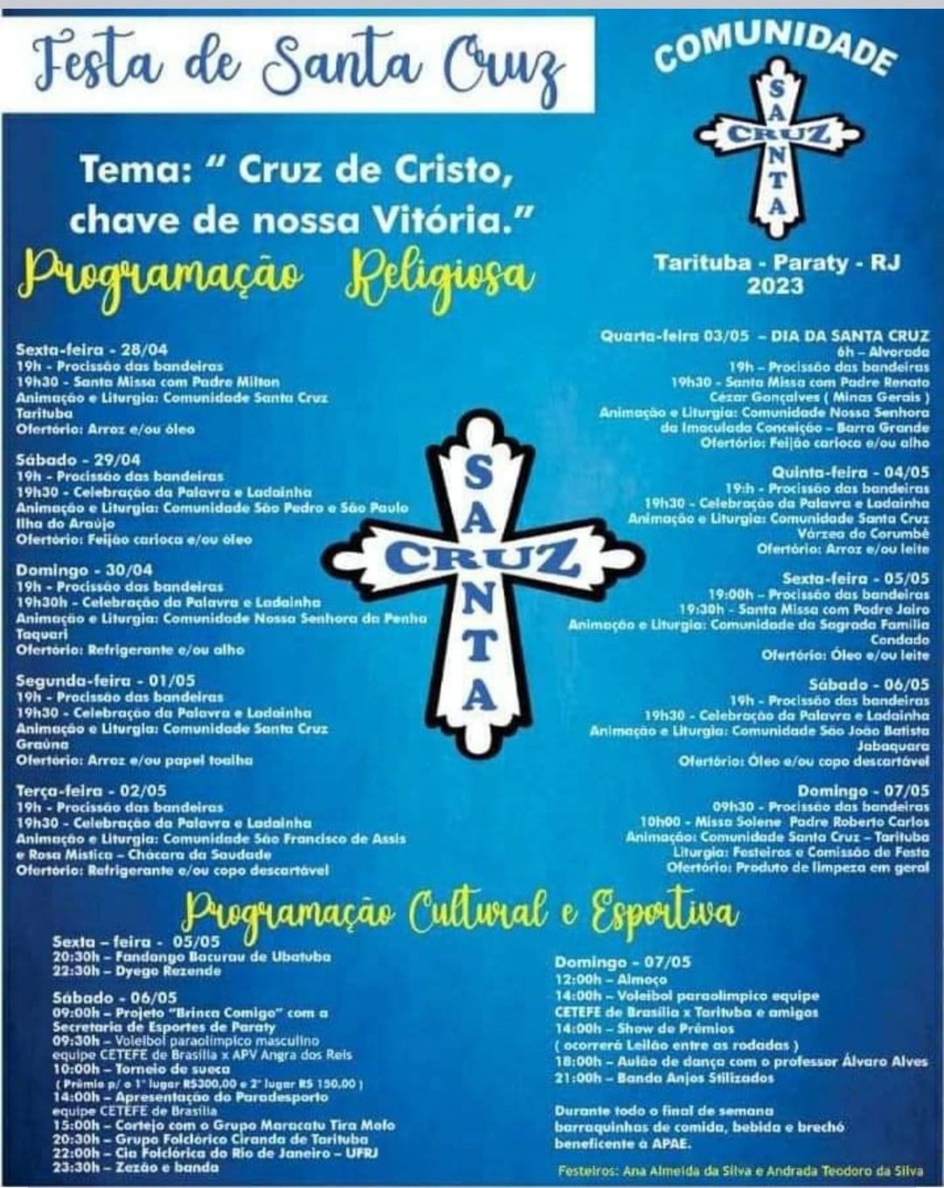 Festa Religiosa tradi&ccedil;&atilde;o em Tarituba