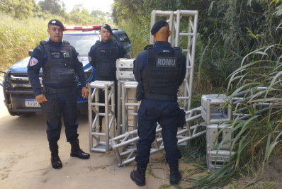 Guarda Municipal de Maricá encontra aparente material furtado na Restinga