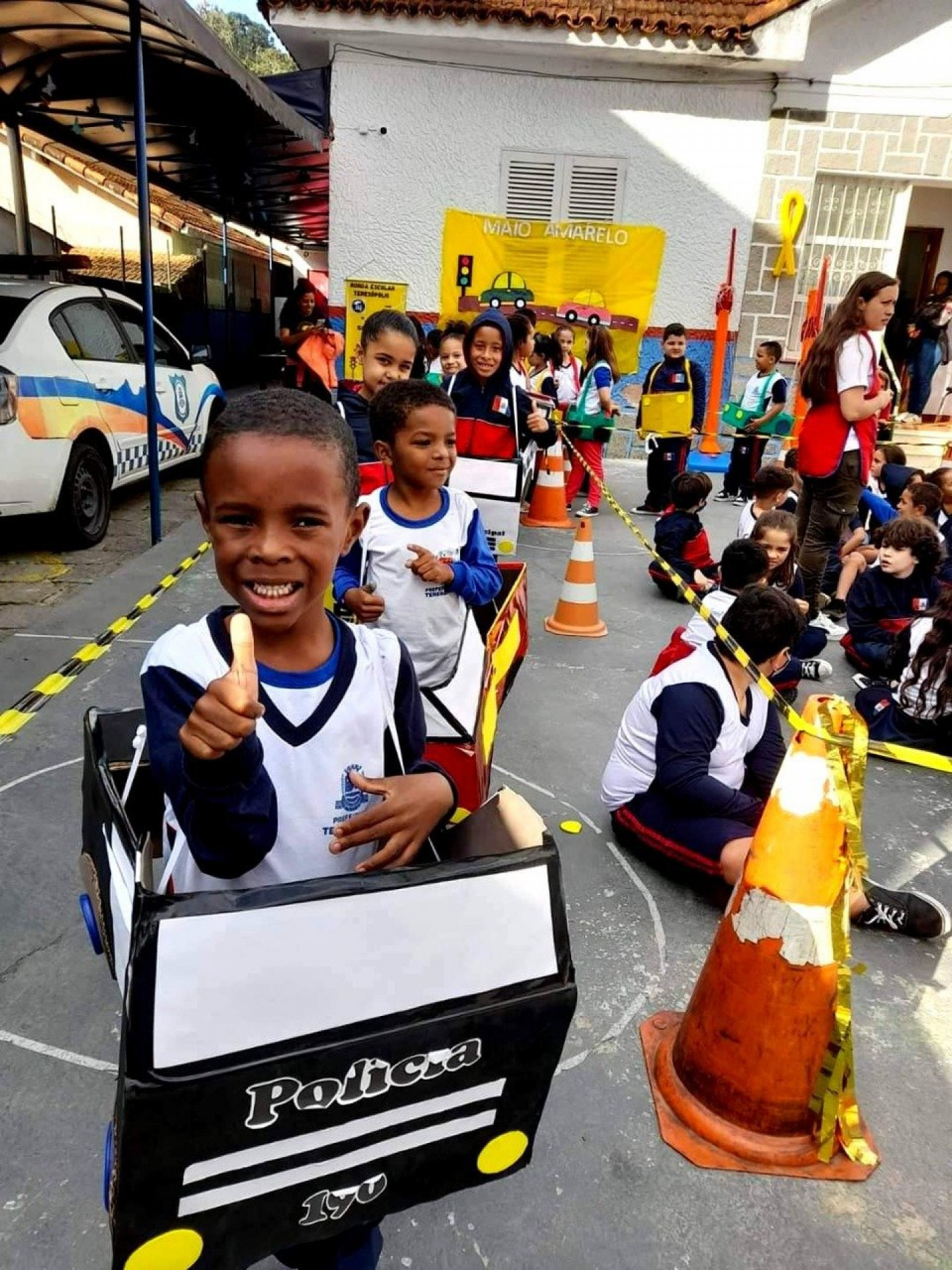 Ação de conscientização de motoristas são intensificadas durante o Maio Amarelo - Arquivo Ronda Escolar PMT