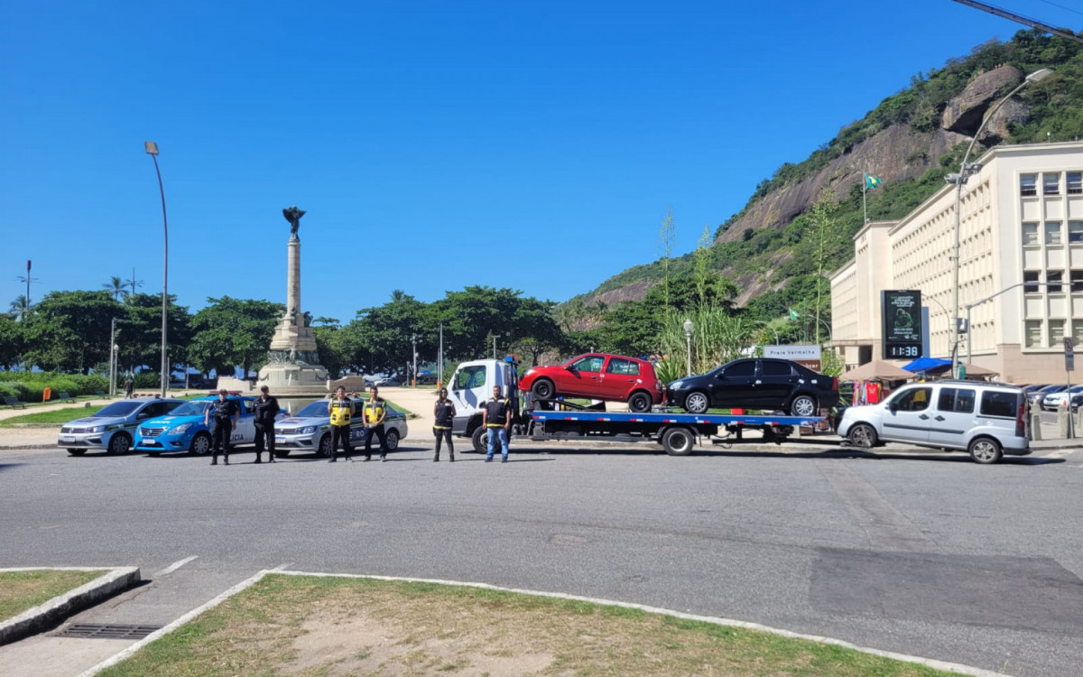 Ve&iacute;culos foram apreendidos na Estrada das Paineiras, em um acesso ao Corcovado