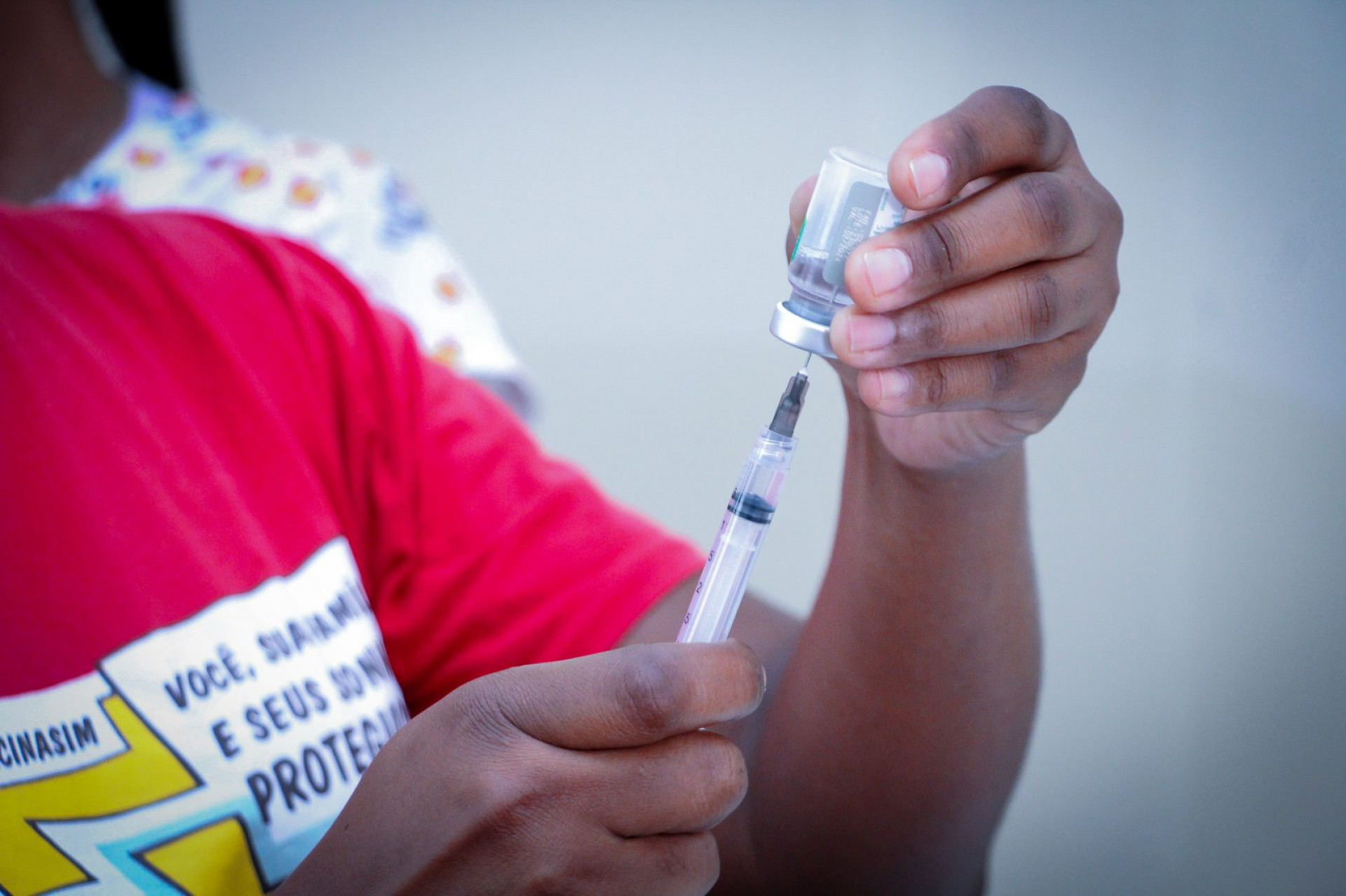 O Dia d de Vacinação em Belford Roxo contou com 50 mil doses de imunizantes e 160 profissionais de saúde - Kristian Amarante/PMBR