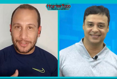 Apresentador de TV passa por saia justa ao vivo