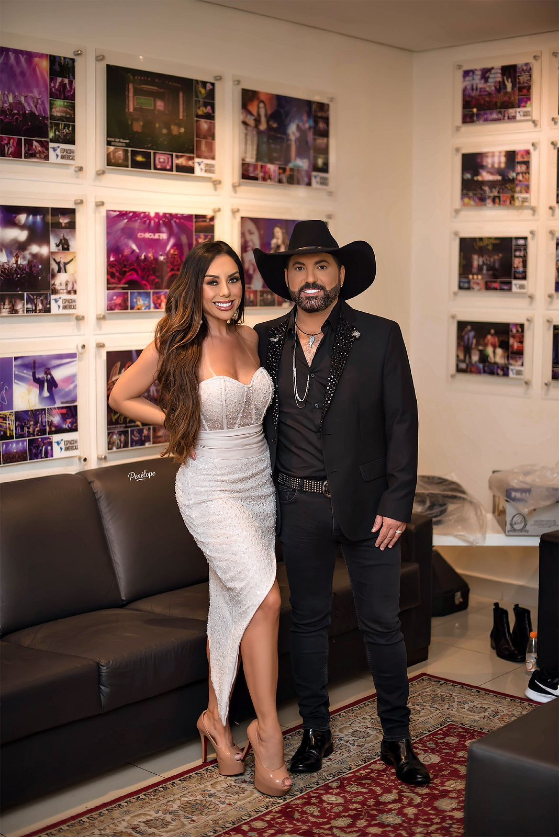 Deia Cypri em noite de gravação do DVD Edson e Hudson - Penélope Andeline Fotografia