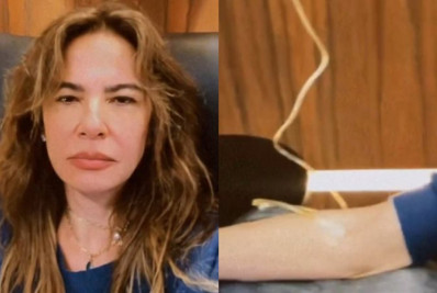 Luciana Gimenez surge tomando soro e desabafa sobre estado de saúde: 'Fraca'