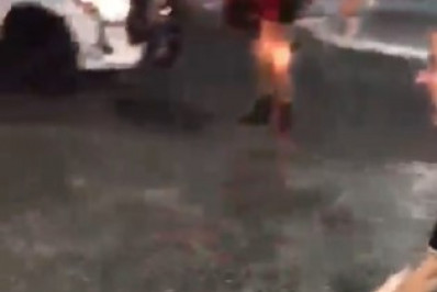 Protesto de ambulantes em Copacabana termina com fiscal ferido e sete detidos