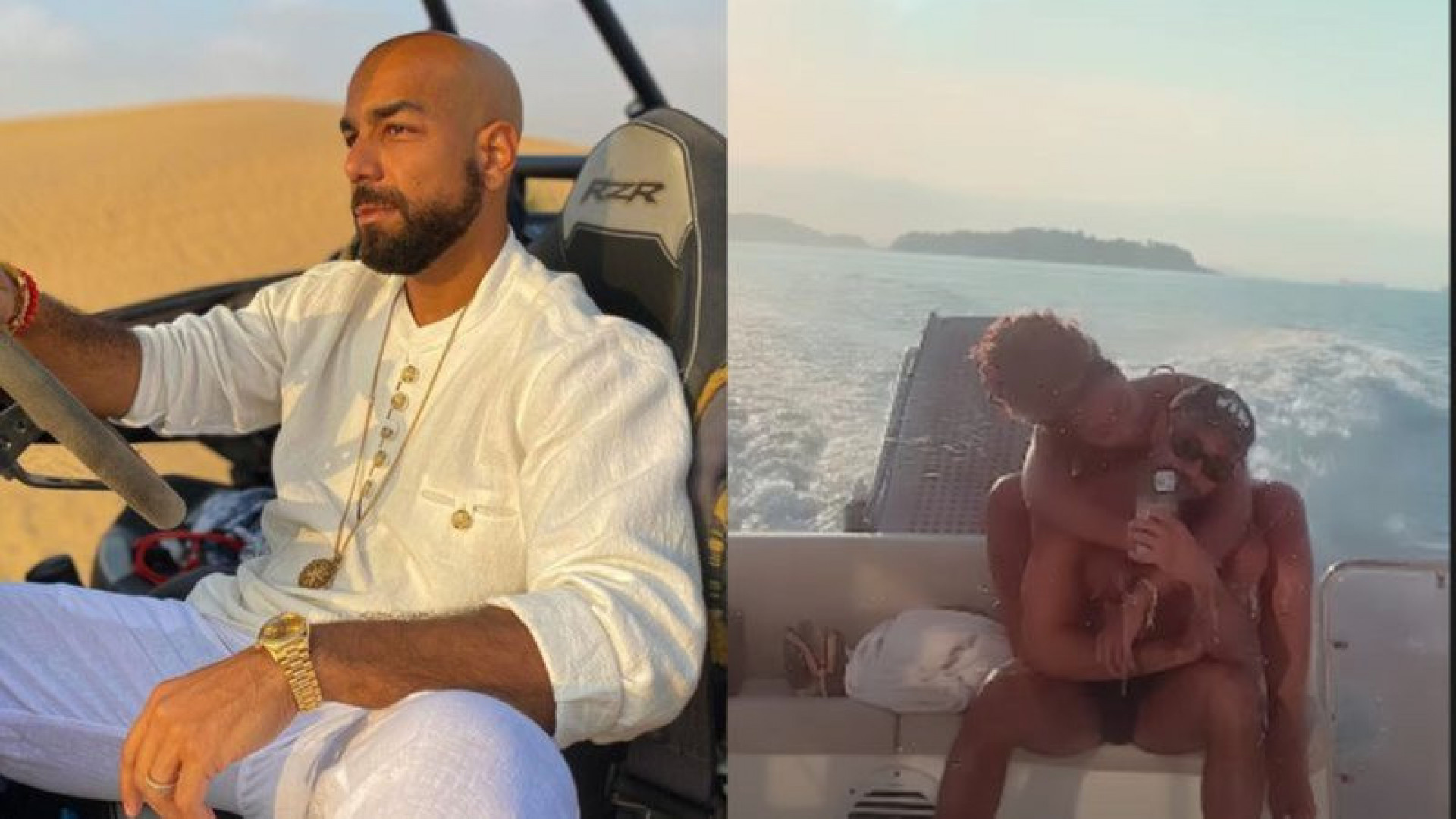 Sérgio Santos, ex-marido de Iza, assume namoro com dançarina Romana Borba - Reprodução Internet