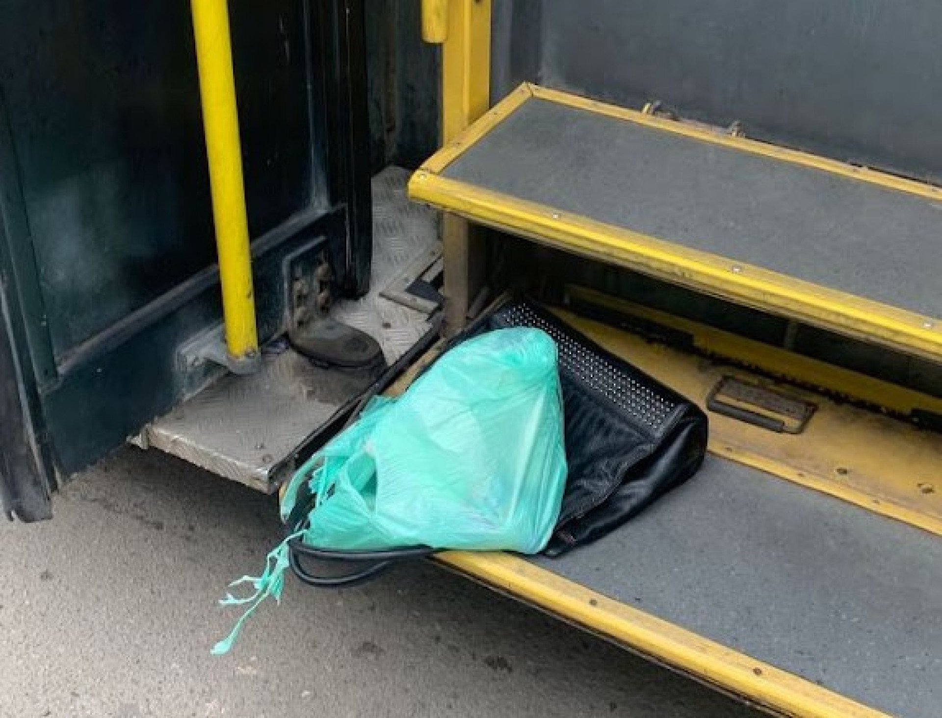 Segundo informações de populares, a idosa havia desembarcado do veículo quando a sacola de compras ficou presa na porta do ônibus  - Reprodução