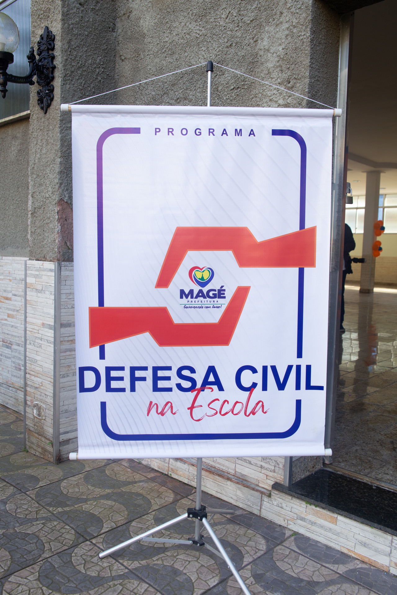 Projeto da Defesa Civil de Mag&eacute; nas escolas