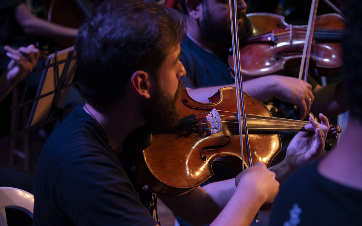 A Orquestra Maré do Amanhã, composta por alunos do Complexo de Favelas da Maré, fará turnê em Portugal em julho de 2023 - Julio Moreira / Orquestra Maré do Amanhã